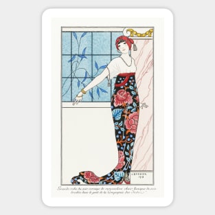 Costumes Parisiens: Grande robe du soir (1913) Sticker